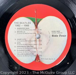 Vinyl Record Album: The Beatles, Double Album, "The Beatles 1962-1966" (Red Album), Apple Records 1973.