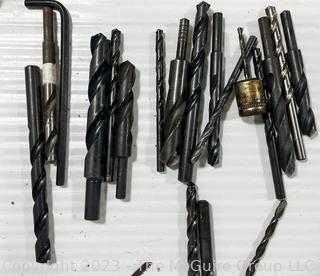 Group of Tools Including Drill Bits and Alan Wrenches