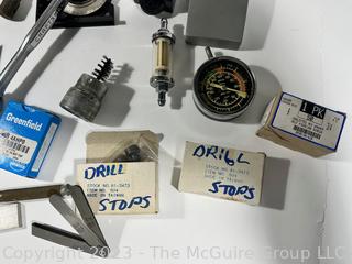 Tools: Gear Pullers, Gauges, Drill Stops, Chucks, Hole Saws, Level