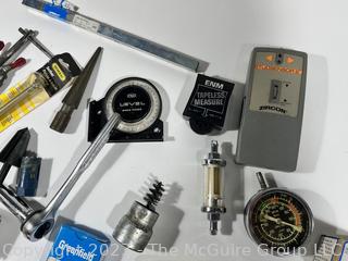 Tools: Gear Pullers, Gauges, Drill Stops, Chucks, Hole Saws, Level