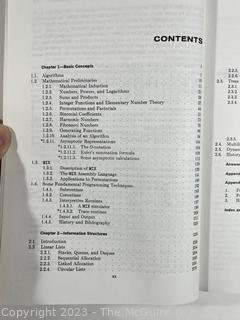 Four (4) Scientific/Technical Books including "Fundamental Algorithms - The Art of Computer Programming"