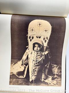 Oversized Hardcover Edition Book of Portraits from North American Indian Life by Edward Curtis.  14" x 18"