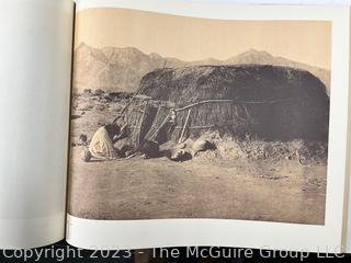 Oversized Hardcover Edition Book of Portraits from North American Indian Life by Edward Curtis.  14" x 18"