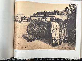 Oversized Hardcover Edition Book of Portraits from North American Indian Life by Edward Curtis.  14" x 18"