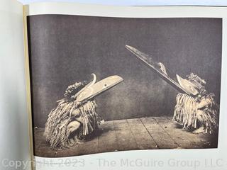 Oversized Hardcover Edition Book of Portraits from North American Indian Life by Edward Curtis.  14" x 18"