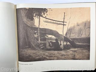 Oversized Hardcover Edition Book of Portraits from North American Indian Life by Edward Curtis.  14" x 18"