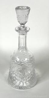 Wedgwood Majesty Crystal Decanter & Stopper.  13" tall