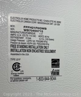 Frigidaire Energy Star Upright Freezer Model FFFH21F6QWB.  34W x 30D x 72T