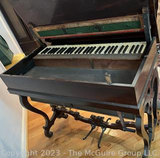 Victorian Rosewood Veneer Melodeon Organ.  Not working.  37"w x 20"d x 30"t 