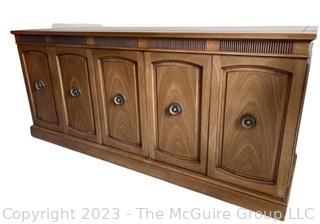 Mid-Century Drexel Italian Provincial Triune Buffet Sideboard. 30" h x 67" w x 19" d  