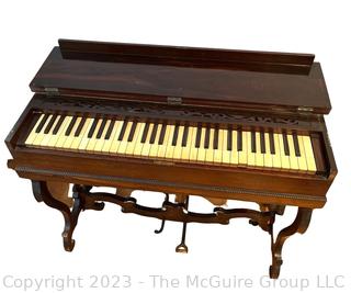 Victorian Rosewood Veneer Melodeon Organ.  Not working.  37"w x 20"d x 30"t 