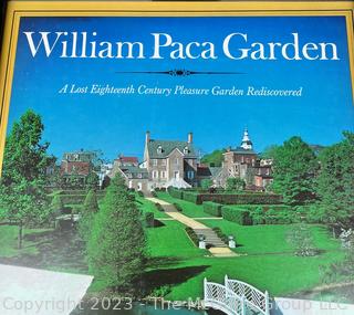 Framed Under Glass Poster from the William Paca House Garden, Annapolis, Maryland.  20" x 26"