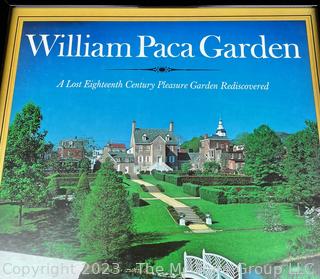 Framed Under Glass Poster from the William Paca House Garden, Annapolis, Maryland.  20" x 26"