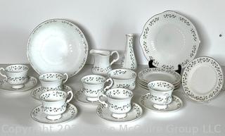 Collection of Royal Tara Fine Bone China Made in Galway Republic of Ireland with Shamrock Decoration.