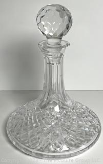 Crystal Glass Liquor Decanter  10"T Including stopper