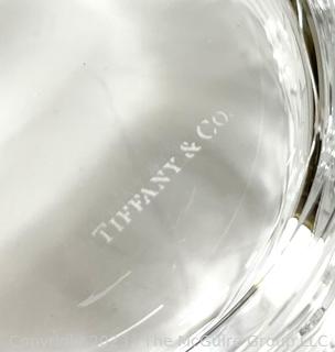 Tiffany & Co. Crystal Star Rim Bowl.  8" diameter.