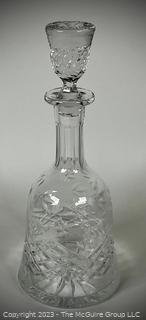 Wedgwood Majesty Crystal Decanter & Stopper.  13" tall