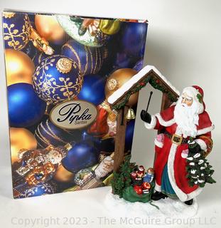 Pipka Santas Reflections Of Christmas with Certificate of Authenticity In Box - Bell Ringer Father Christmas 2011  