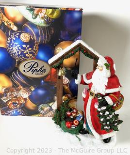 Pipka Santas Reflections Of Christmas with Certificate of Authenticity In Box - Bell Ringer Father Christmas 2011  