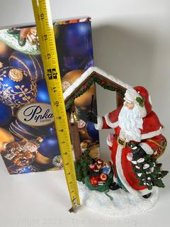 Pipka Santas Reflections Of Christmas with Certificate of Authenticity In Box - Bell Ringer Father Christmas 2011  