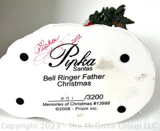 Pipka Santas Reflections Of Christmas with Certificate of Authenticity In Box - Bell Ringer Father Christmas 2011  