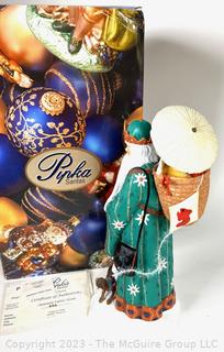 Pipka Santas Reflections Of Christmas with Certificate of Authenticity In Box - Japanese Father Snow 2008