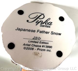 Pipka Santas Reflections Of Christmas with Certificate of Authenticity In Box - Japanese Father Snow 2008