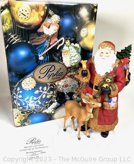 Pipka Santas Reflections Of Christmas with Certificate of Authenticity In Box - Weihnachtmann 2010