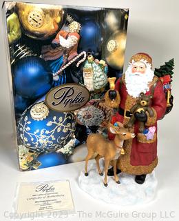 Pipka Santas Reflections Of Christmas with Certificate of Authenticity In Box - Weihnachtmann 2010