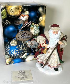 Pipka Santas Reflections Of Christmas with Certificate of Authenticity In Box - Dutch St Nicholas 2010