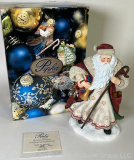 Pipka Santas Reflections Of Christmas with Certificate of Authenticity In Box - Dutch St Nicholas 2010