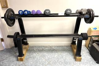 Home Hand Weights, Free Weights and 36" Barbell Stand