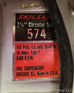 SkilSaw Model 574 7 1/4" Corded Circular Saw in Matching Metal Box