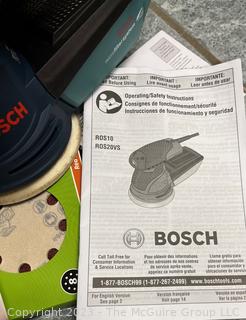 BOSCH ROS10 120 Volt Random Orbit Sander in Case, Set of Five (5) Fuller and Sears Monkey Wrenches and Duck Wear Tote Bag.