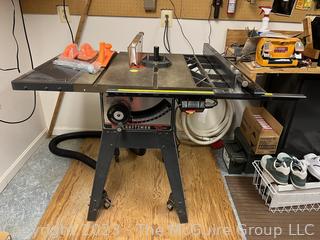 Vintage Sears Craftsman Table Saw with Accessories