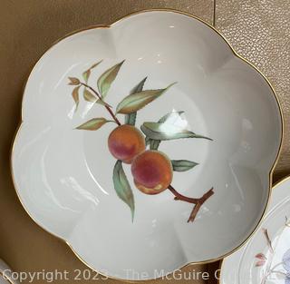 Collection of Royal Worcester Porcelain China Serving Pieces in The Evesham Pattern