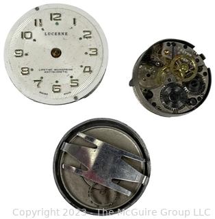 Three (3) Vintage Watch Parts