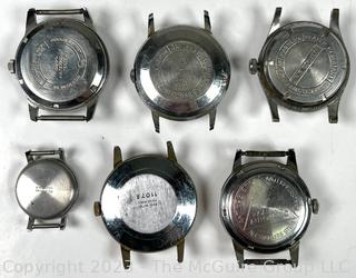 Six (6) Vintage Men's Wrist Watches