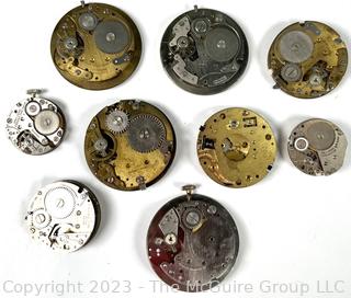 Group of Vintage Watch Dials and Movements