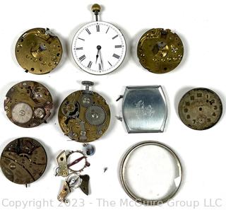 Group of Vintage Watch Parts