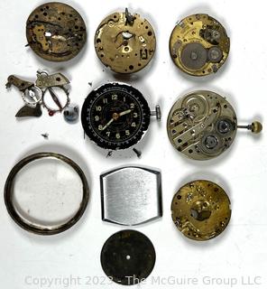 Group of Vintage Watch Parts