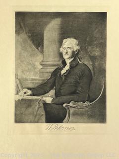 National Gallery Of Presidents Portfolio With 25 Photogravure Portraits From George Washington To Theodore Roosevelt, The Colonial Press, New York & London, Congressional 
Library Edition. 20"h x 16.25"w. See all photos in the gallery