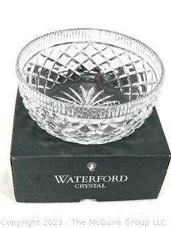 Waterford Cut Crystal Bowl with Box.  8" in Diameter and 4" tall.