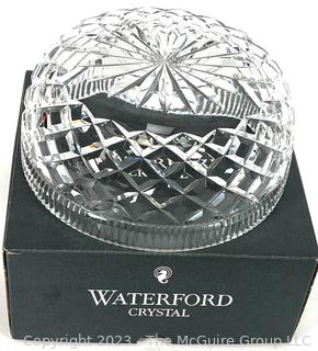 Waterford Cut Crystal Bowl with Box.  8" in Diameter and 4" tall.