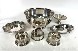 Collection of Silver Plated Serving Pieces.