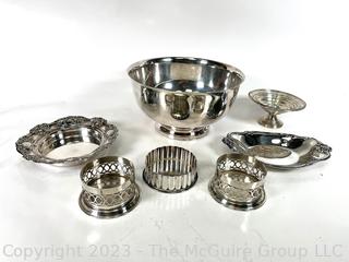 Collection of Silver Plated Serving Pieces.