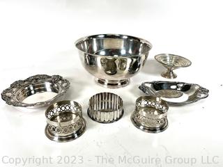 Collection of Silver Plated Serving Pieces.