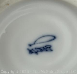 Japanese Blue and White Porcelain Tea or Sake Cup.  3" tall