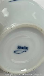 Japanese Blue and White Porcelain Tea or Sake Cup.  3" tall