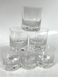 NOS Crystal Old Fashion Glasses in Original Box, Made in Japan